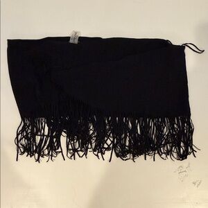 Beach bunny  Black Fringe top OS